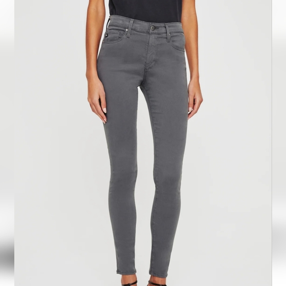 AG Adriano Goldschmied Farrah High Rise Skinny Ankle Toupe Size 30R - Picture 5 of 15